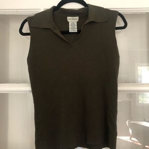 Vintage Collared Polo Sweater Vest